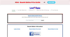 Desktop Screenshot of lovemybeanies.com