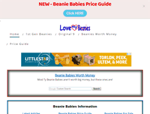 Tablet Screenshot of lovemybeanies.com